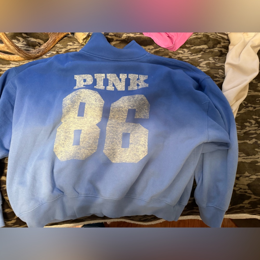 PINK Victoria's Secret Blue Ombre Sweatshirt